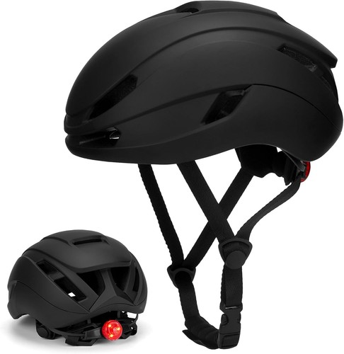 Bike helmet adult with led - with,