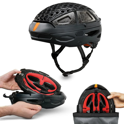 Newlane foldable bike - bike, helmet