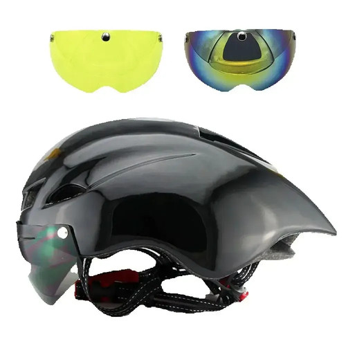 Aero cycling helmet lens - helmet,